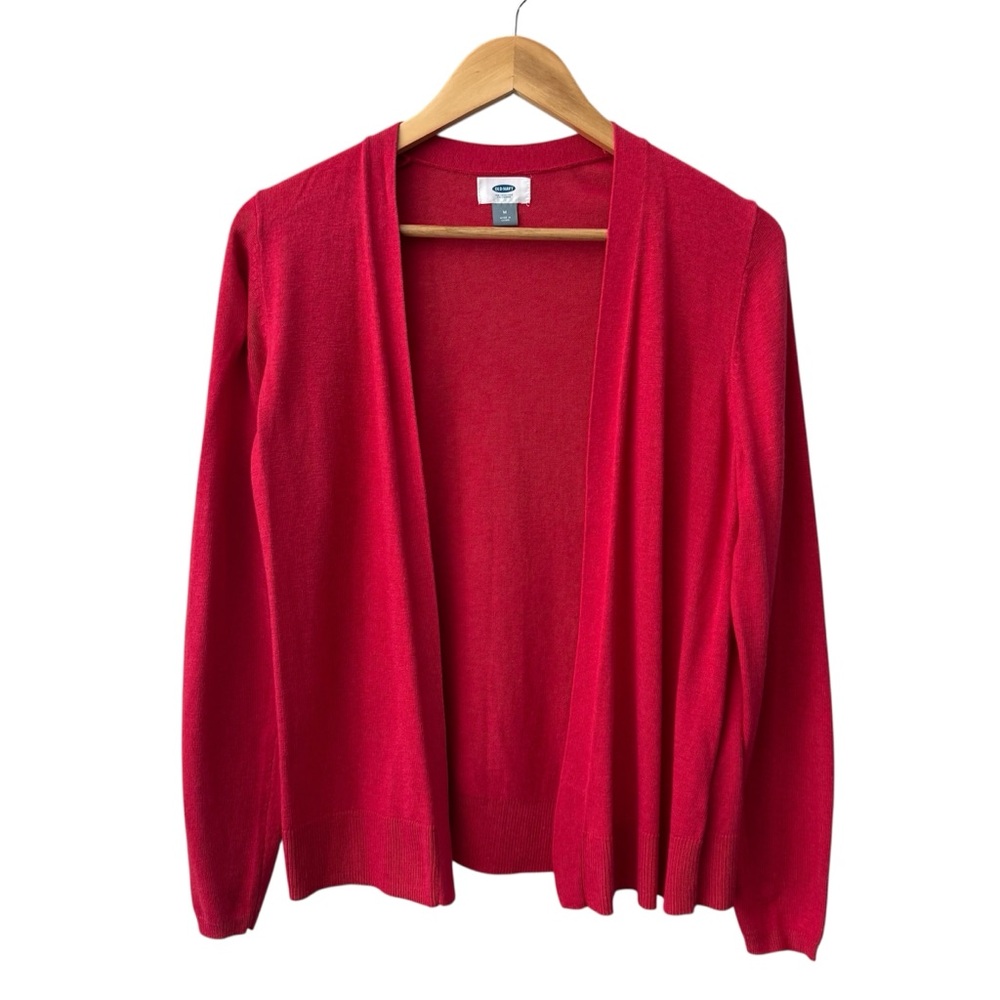 NEW Gorgeous Old Navy Ruby Pink Cardigan Women’s size Medium NWOT - Picture 1 of 6